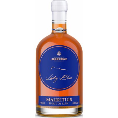 Labourdonnais rum LADY BLUE 40% 0,7 l (holá láhev)