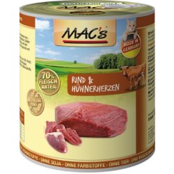 MAC's Cat hovězí a kuřecí srdce 200 g