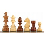 Šachové figurky Sunrise Chess & Games Šachové figurky German (Timeless) Indická Akácie/Bushpan 3,5 palců Vyřezávané Dřevěné