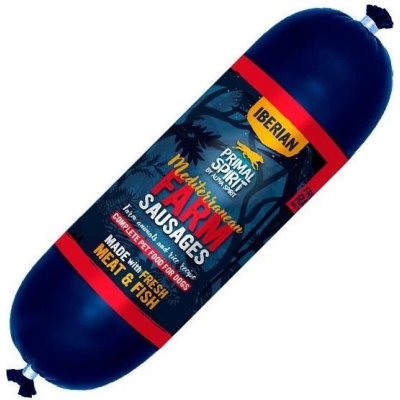 Primal Spirit Dog Iberian Sausage Mediterranean Farm 1kg – Zboží Mobilmania