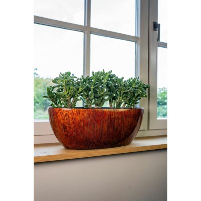 Ter Steege Váza široká Niene mahogany D59x26 H35 – Hledejceny.cz