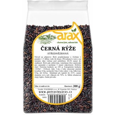 ARAX Rýže černá střednězrnná 300 g – Sleviste.cz