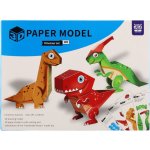 Modely 3D papírové dinosauři 8 ks v sáčku