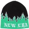 Dětská čepice New Era Knit Thin Flame Skull Knit Green