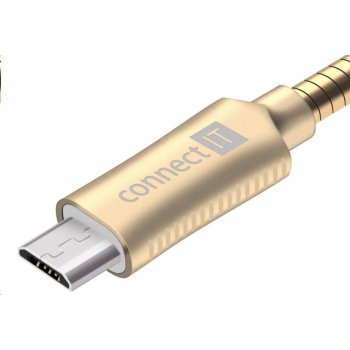 Connect IT CCA-3010-GD microUSB - USB, 1m, zlatý