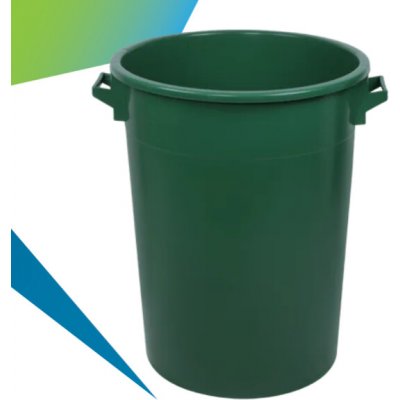 Naodpad nádoba na odpad kulatá zelená 100 l – Hledejceny.cz