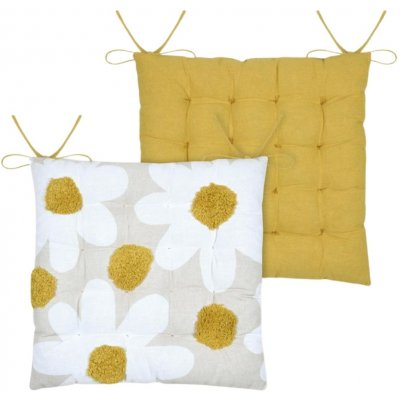 STOF Camille žlutý/bílý 38x38 cm oboustranný – Sleviste.cz