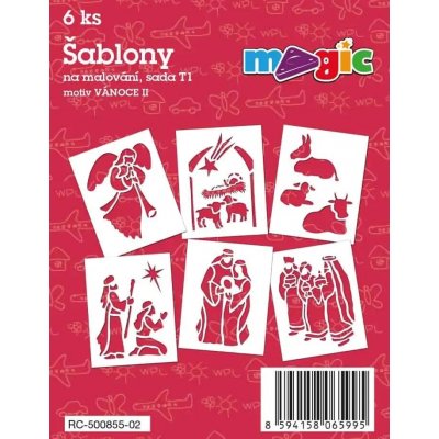 Papírové šablony sada T1 Vánoce II. – Hledejceny.cz