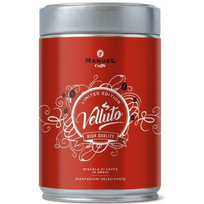 Manuel Caffé Italia mletá VELLUTO 70% robusty 30% arabiky 250 g