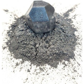 Metalické prášky do pryskyřice černé odstíny Stříbrno šedá 5 g