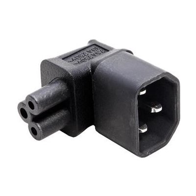 Redukce IEC320 C14 - C5, lomená dolů - 16723G – Zboží Živě