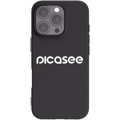 Picasee silikonový černý obal pro Apple iPhone 16 Pro - Picasee - new logo - white – Zboží Mobilmania