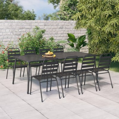 vidaXL Zahradní stolek antracitový 200 x 100 x 71 cm ocel 362741 – Hledejceny.cz