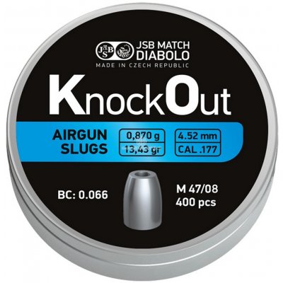 Diabolky JSB Knockout Slugs 4,52 mm 400 ks – Hledejceny.cz