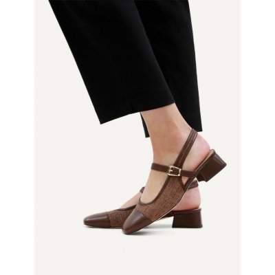 Caprice dámské lodičky bez paty hnědé – Sleviste.cz