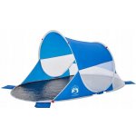 vidaXL Plážový stan azurově modrý pop-up nepromokavý 11461.4004149 – Hledejceny.cz