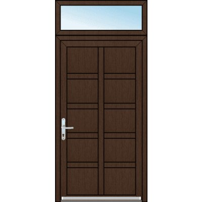 OknaDvereNaMiru.cz Vchodové dveře SLOUPKOVÉ Bruno 3 + Nadsvětlík 90 x 220 cm – Zboží Mobilmania