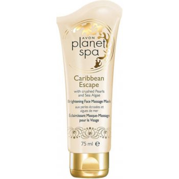 Avon Planet Spa Caribbean Escape rozjasňující pleťová masážní maska s výtažky z perel a mořských řas 75 ml