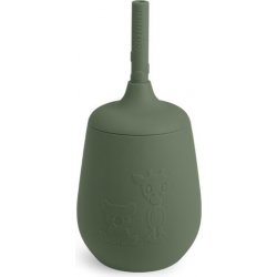 Nuuroo hrnek na pití s brčkem Adita Dusty Green 230 ml