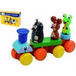 Detoa dřevěný vláček Krtek a mašinka – Zboží Dáma