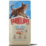 CARNILOVE TRUE FRESH CAT DRY FISH & TURKEY FOR STERILISED ADULT ALL BREEDS 6 kg – Hledejceny.cz