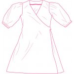 Takoy Elektronický PDF střih dámské zavinovací šaty Anna-40-46 – Zbozi.Blesk.cz