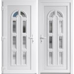 OknaDvereNaMiru.cz Vchodové plastové dveře Linda bílá / bílá levé otevírání dovnitř 98 x 198 cm – Zboží Mobilmania