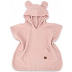 Dětské mušelínové pončo lux s kapucí Teddy rychleschnoucí pudrově růžové – Hledejceny.cz