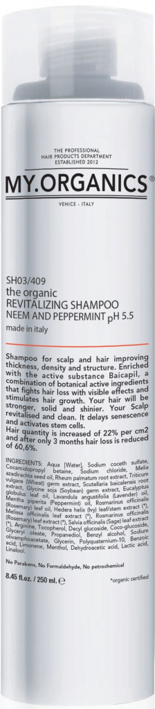 The Organic Revitalizing Shampoo Neem And Peppermint 250 ml