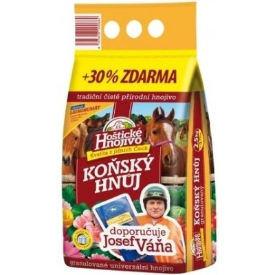 Nohelgarden Hnůj koňský HOŠTICKÉ HNOJIVO Váňův 2,5 kg + 30% zdarma