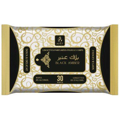 Ayat Parfémované ubrousky BLACK AMBER 30 ks – Hledejceny.cz