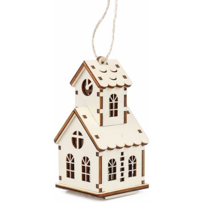 Kúzlo dreva Střední domeček Kostelík s věžičkou – Zboží Mobilmania
