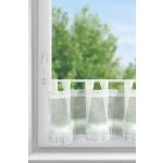 EUROFIRANY KRÁTKÁ ZÁCLONA NA POUTKÁCH MARY 30X150 CM BÍLÁ – Hledejceny.cz