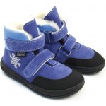 Jonap kožené zimní boty s membránou Jerry světle modrá vločka – Zboží Mobilmania