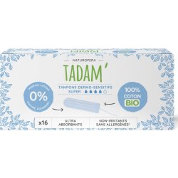 Tadam Tampony z BIO bavlny Super 16 ks