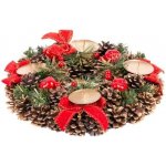 MagicHome prírodný adventný červený 25 cm – Zbozi.Blesk.cz