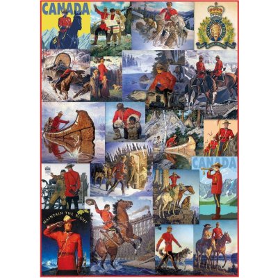 EUROGRAPHICS Královská kanadská jízdní policie koláž 1000 dílků – Zboží Mobilmania