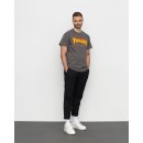 Pánské tričko Thrasher Flame Logo Charcoal Gray