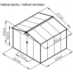 Rojaplast Archer D 267 x 245 cm šedý A255 – Zboží Mobilmania