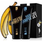 Angry Beards dárková sada do sprchy Urban Twofinger sprchový gel na tělo a kule Urban Twofinger 230 ml + šampon na vlasy Urban Twofinger 230 ml + Protiskluzová samolepka dárková sada – Sleviste.cz