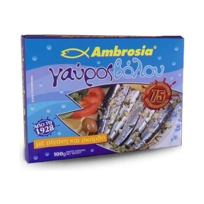 Ambrosia Vialco ančovičky v oleji s česnekem a oreganem 100 g – Zboží Dáma