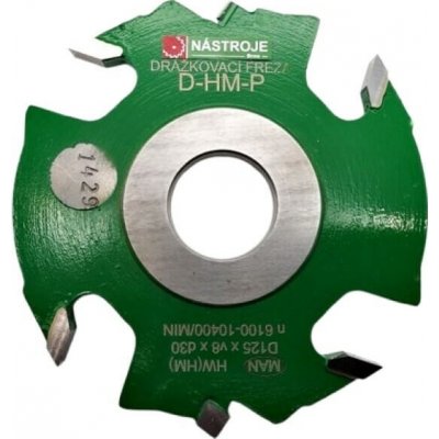 RH+ Drážkovací fréza SK D-HM-P D125 B 8 d30 se 4 rovnými zuby s předřezy – Zboží Dáma