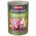 Animonda Gran Carno Superfoods hovězí čv.řepa ostružiny pampeliška 400 g – Zbozi.Blesk.cz