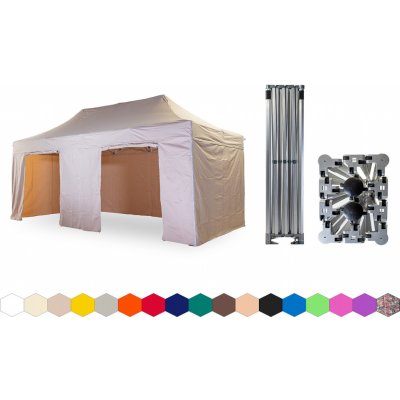 TENTino BIG HEXAGON 4x6 m 3A BÉŽOVÁ 4 nohy – Hledejceny.cz