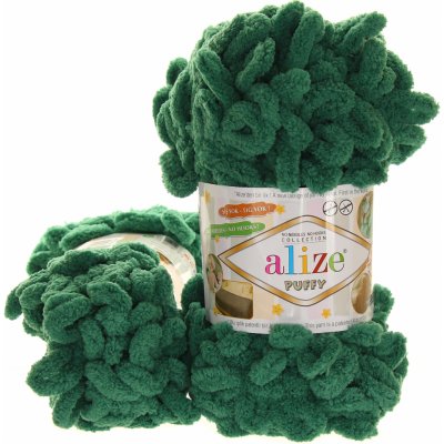 Alize Puffy zelená 532 – Hledejceny.cz