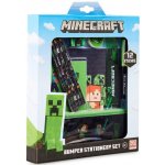 CurePink: Set 12 školních potřeb Minecraft: Characters 25 x 27 x 4 cm – Hledejceny.cz
