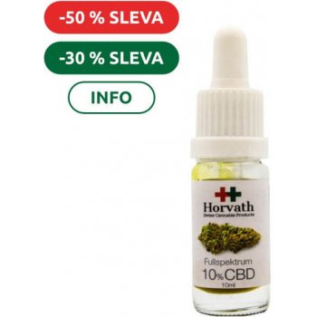 Horvath Swiss Cannabis 10% CBD Fullspektrum olej 10 ml od 1 299 Kč -  Heureka.cz