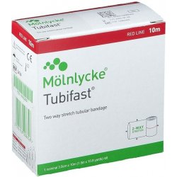 Bandáž tubulární elastická Tubifast 2-Way Stretch, 3,5 cm x 10 m, červená, 1 ks