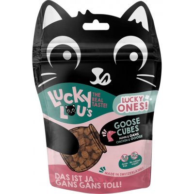 Lucky Lou Lucky Ones Cubes kuřecí a husa 80 g – Zboží Mobilmania