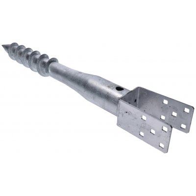 DOPRODEJ Zemní vrut, pätka U, 80 x 80 mm, žárový pozink – Hledejceny.cz